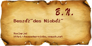 Beszédes Niobé névjegykártya
